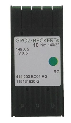 [149X5-22GB] AGUJA PARA CERRADORA DE CODO 149X5 GROZ-BECKERT