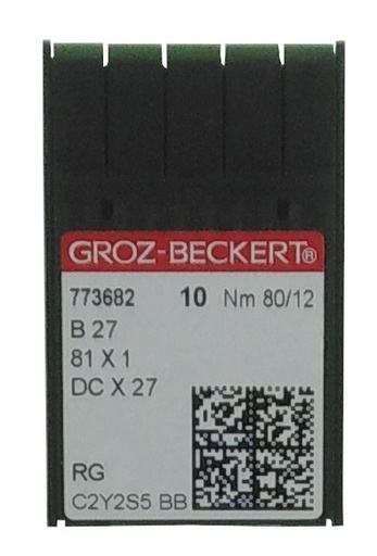 [6120-12GB] AGUJA OVERLOCK #12 GROZ-BECKERT